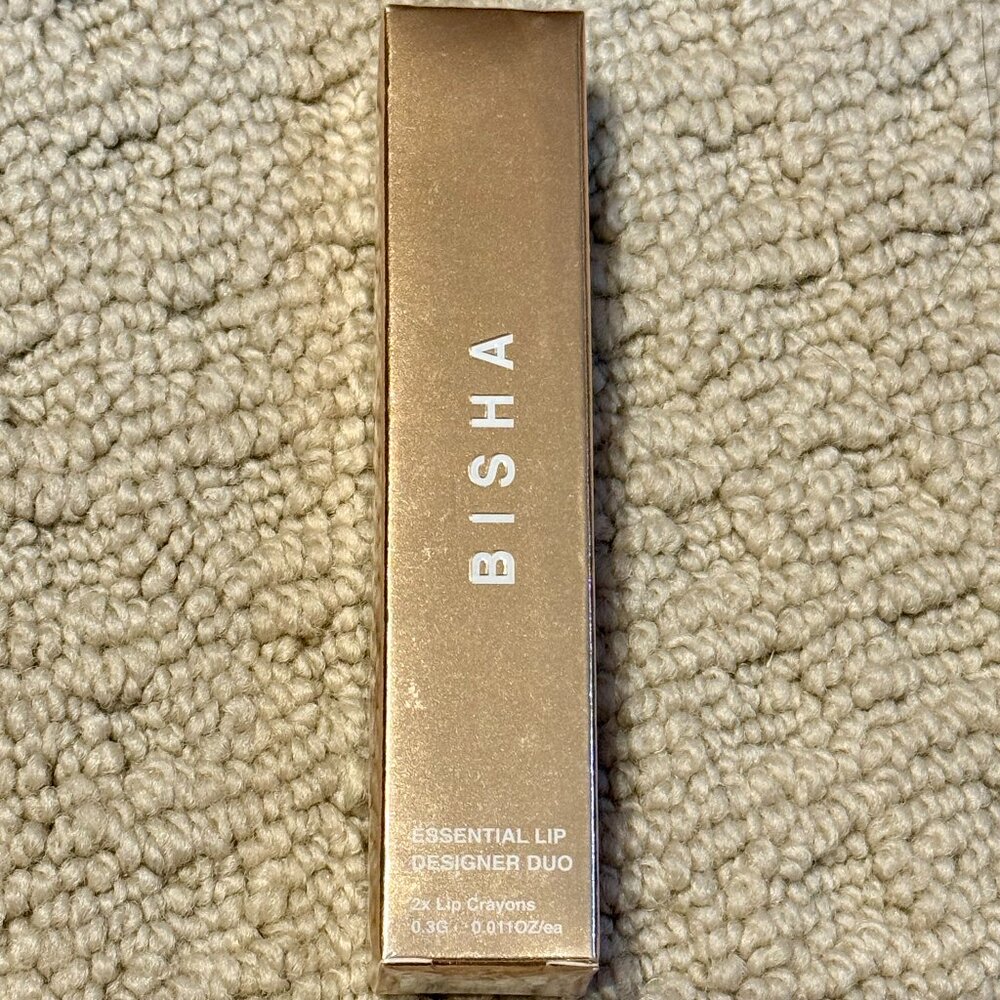 2 New Bisha Essential Lip Designer Duo Lip Crayons San Tropez/St. Barths